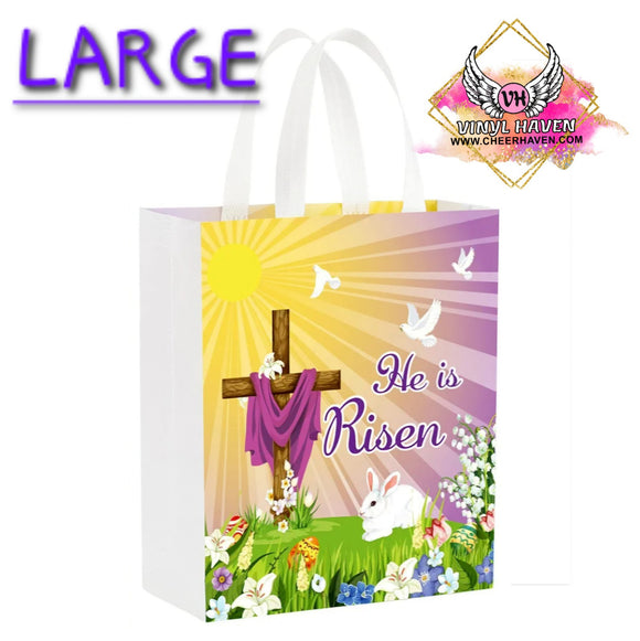 Easter Accessories * He is Risen LARGE Reusable Favor bag