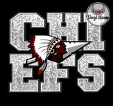 DTF Print * BacK To School * School Pride * FAUX SEQUIN EMBROIDERY MASCOT (HIGH SCHOOLS)