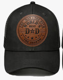Father's Day gift * PU leather patch * The man the myth the legend  * Worlds best Dad * Black cap (Copy)