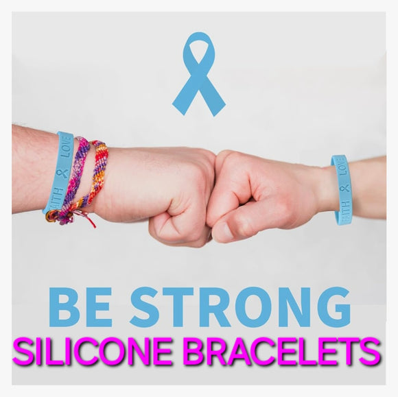 Silicone Bracelets * AWARENESS, Cancer, Suicide, Down Syndrome, Jesus loves you, Valentine's Accessories & More