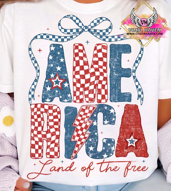 DTF Print * Patriotic * America Land of the Free