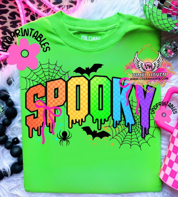 DTF Print * Red Ribbon Week * Neon Spooky