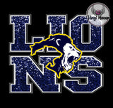 DTF Print * BacK To School * School Pride * FAUX SEQUIN EMBROIDERY MASCOT (HIGH SCHOOLS)