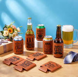 Father's Day gift * PU leather can koozies can cooler