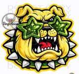 DTF Print * BacK To School * School Pride * GLITTER GLASSES MASCOT FACE (HIGH SCHOOLS)