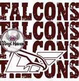 DTF Print * BacK To School * School Pride * STACKABLE OUTLINE MASCOT (HIGH SCHOOLS)