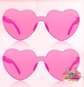 Valentine's Accessories * Pink heart glasses youth/adult