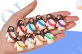 Easter Accessories * Jesus Loves you * Mini Jesus rubber figurine