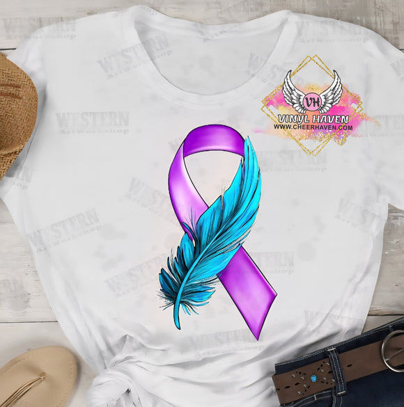 DTF Print * Suicide Prevention Awareness * Awareness ribbon