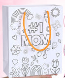 Mother's Day * Mother's Day Coloring Gift Bags 9 x 7.5 x 3.5