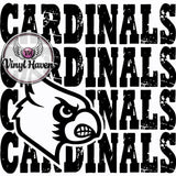 DTF Print * BacK To School * School Pride * STACKABLE OUTLINE MASCOT (HIGH SCHOOLS)