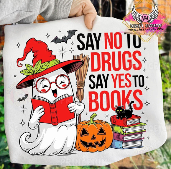 DTF Print * Red Ribbon Week * Say yes to Books Drug free
