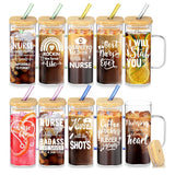 NURSE APPRECIATION * 16oz glass tumbler (Online purchase is selected at random) Stop by our shop for a specific design