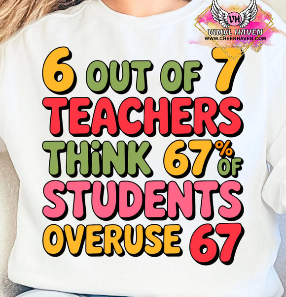 DTF Print * Fun Prints * Overuse 6 7