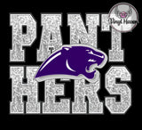 DTF Print * BacK To School * School Pride * FAUX SEQUIN EMBROIDERY MASCOT (HIGH SCHOOLS)