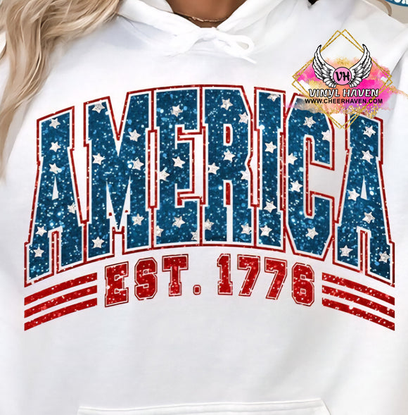 DTF Print * Patriotic * America Est. 1776