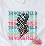 DTF Print * Game day * Faux Sequins Track Mama