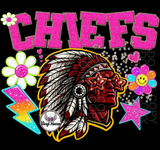DTF Print * BacK To School * School Pride * PINK & GLITTER GLASSES MASCOT (HIGH SCHOOLS)