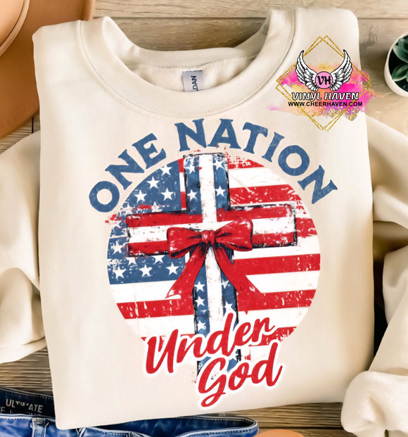 DTF Print * Patriotic * One Nation Under God