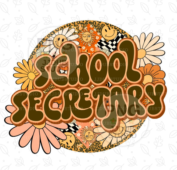 DTF Print * Back to School * Retro School Secretary