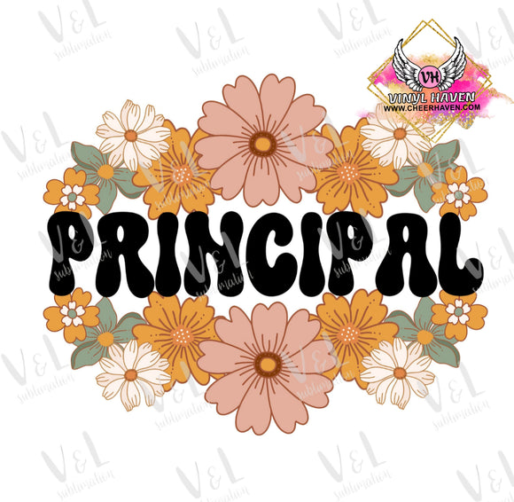 DTF Print * Back to School * Principal Floral