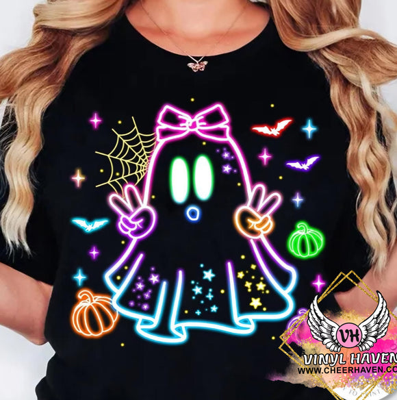 DTF Print * Red Ribbon Week * Glow Ghost