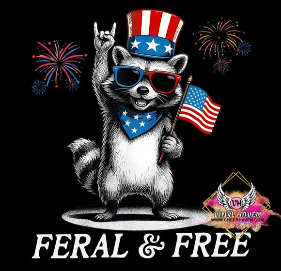 DTF Print * Patriotic * Feral & Free