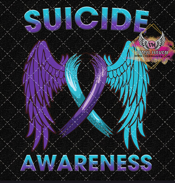 DTF Print * Suicide Prevention Awareness * Wings