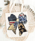 DTF Print * Patriotic * Honor the Brave coquette bow