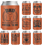 Father's Day gift * PU leather can koozies can cooler