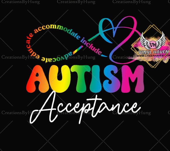 DTF Print * Autism awareness * Autism Acceptance