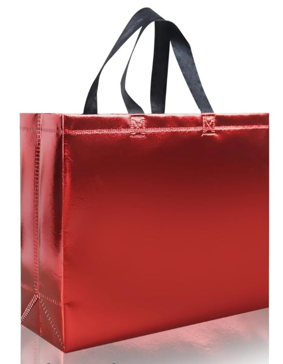 Valentine's Accessories * Glossy Red Reusable Gift Bag