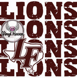 DTF Print * BacK To School * School Pride * STACKABLE OUTLINE MASCOT (HIGH SCHOOLS)