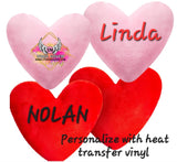 Valentines * 5.5" plush heart * SOLD BLANK