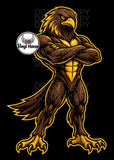 DTF Print * BacK To School * School Pride * STANDING STRONG MASCOT (HIGH SCHOOLS)