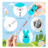 Easter Basket Fillers * Inspired bunny badge reels