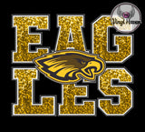 DTF Print * BacK To School * School Pride * FAUX SEQUIN EMBROIDERY MASCOT (HIGH SCHOOLS)
