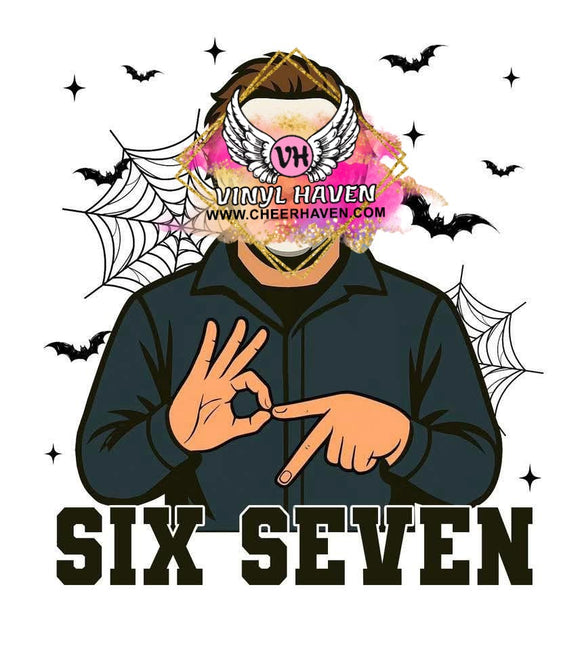 DTF Print * Halloween * Scary white mask MM 67