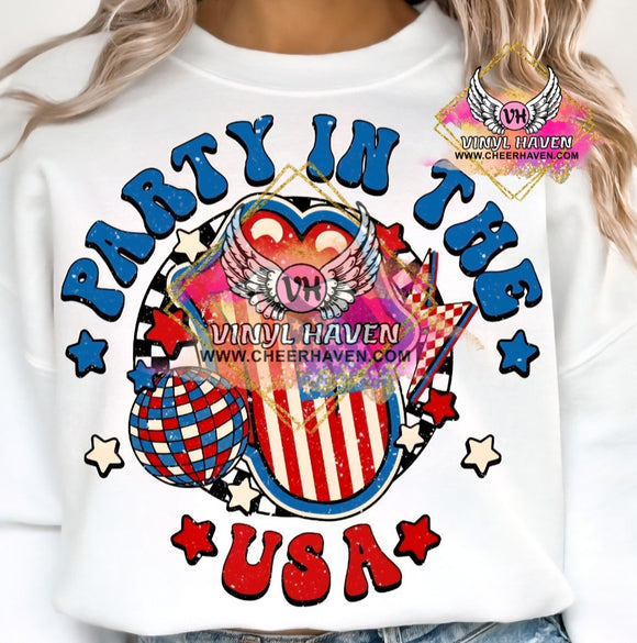 DTF Print * Patriotic * Party in the USA
