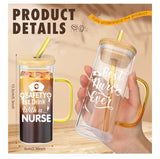 NURSE APPRECIATION * 16oz glass tumbler (Online purchase is selected at random) Stop by our shop for a specific design