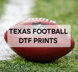 TEXAS FOOTBALL DTF PRINTS / EXCLUSIVE  DESIGNS