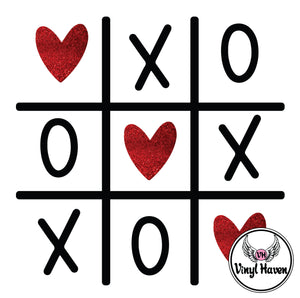 DTF Print * Valentine's * Tic Tac Toe XOXO