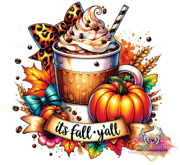 DTF Print * Fall * It's fall y'all Coffee