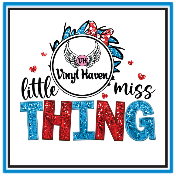 DTF Print * Read Across America * Little Miss Thing #46