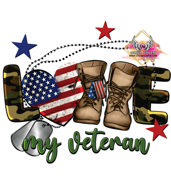 DTF Print * Veterans Day * Love my Veteran