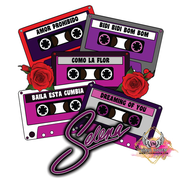 DTF Print * Selena cassette tapes