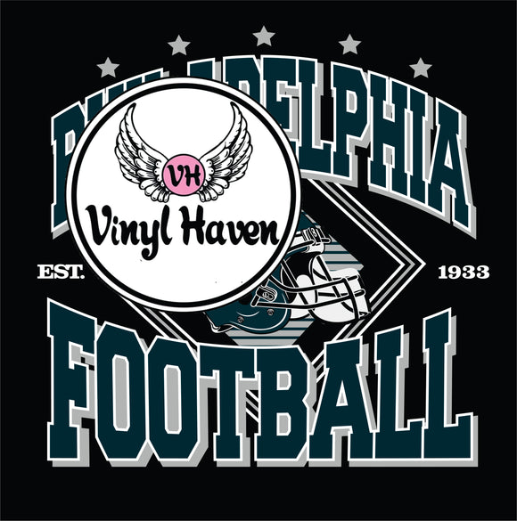 DTF Print * Football Game Day * Phil Football Eagle