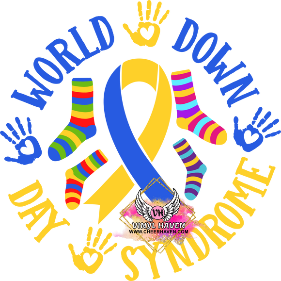 DTF Print * Down Syndrome * World Down Syndrome day Circle