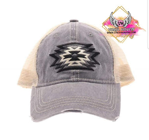 Western Aztec Light Grey CAP