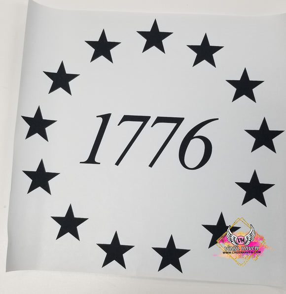 Screen Print * 1776 * 4th of July * Single Color S-Print